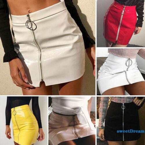 Chân Váy Trắng Lưng Cao Phối Khoá Kéo Thiết Kế Thanh Lịch