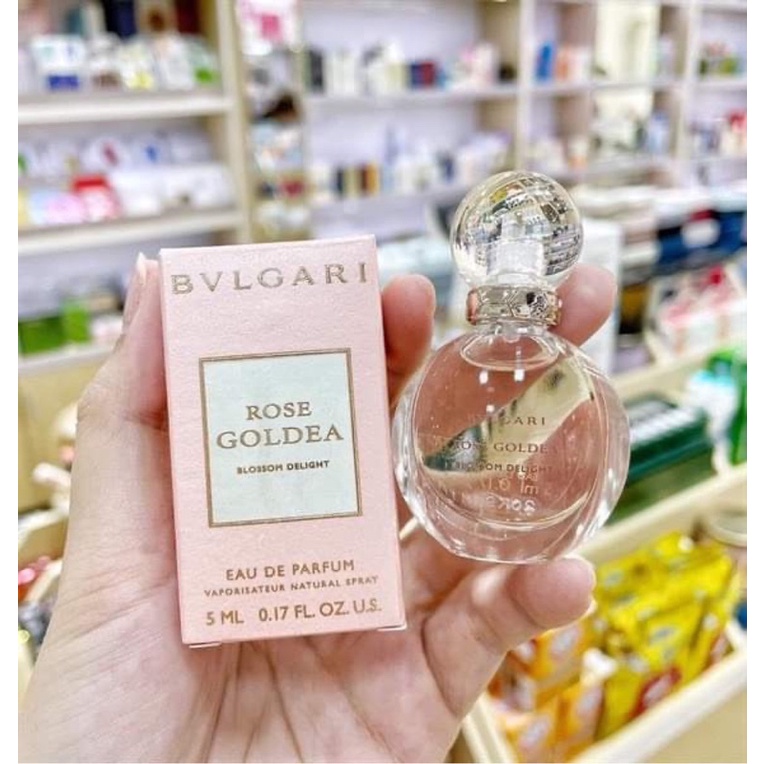 Nước hoa mini 5ml BVLGARI ROSE GOLDEA