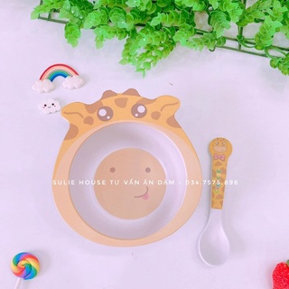 Bát nhựa sợi tre kèm thìa