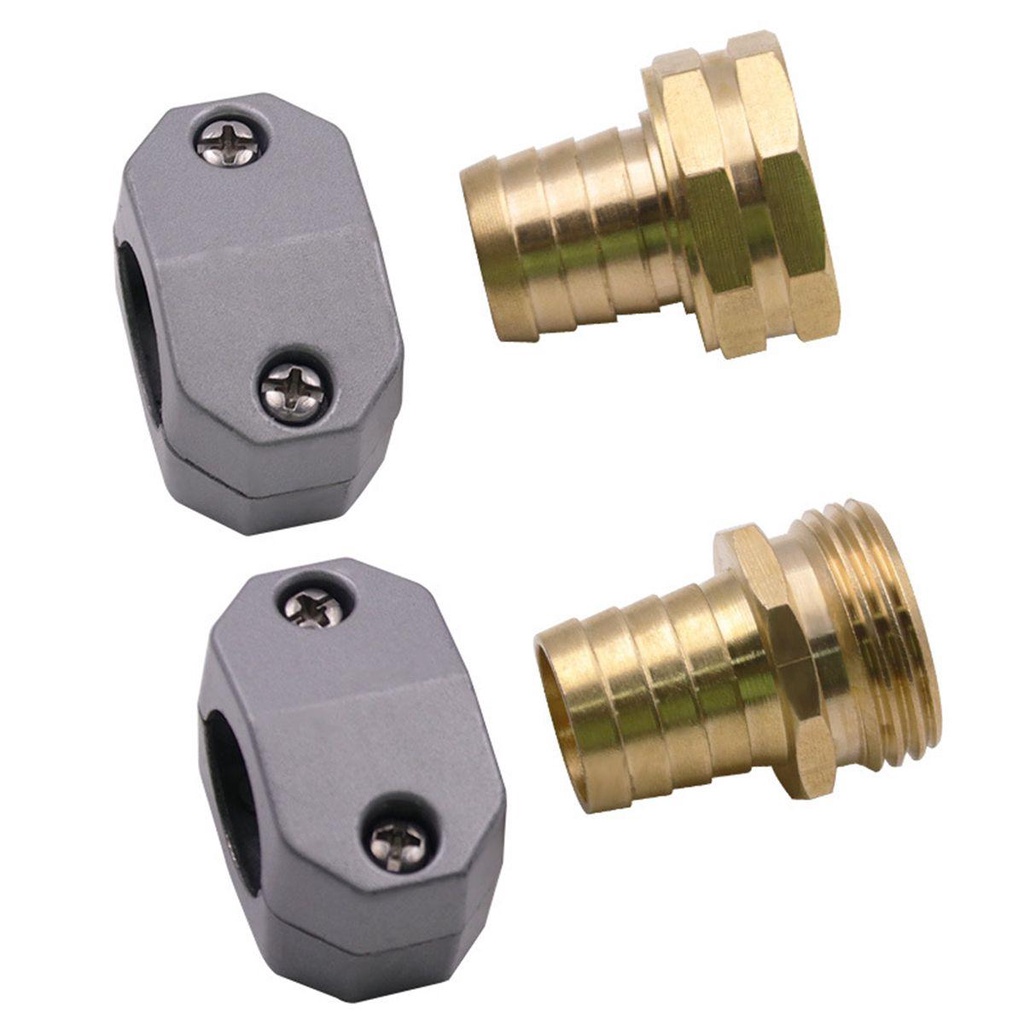 ELEGANT Đầu Nối Ống Nước Tưới Vườn Chống Ăn Mòn Có Thể Tái Sử Dụng Kèm Kẹp Kẽm Chống Rò Rỉ