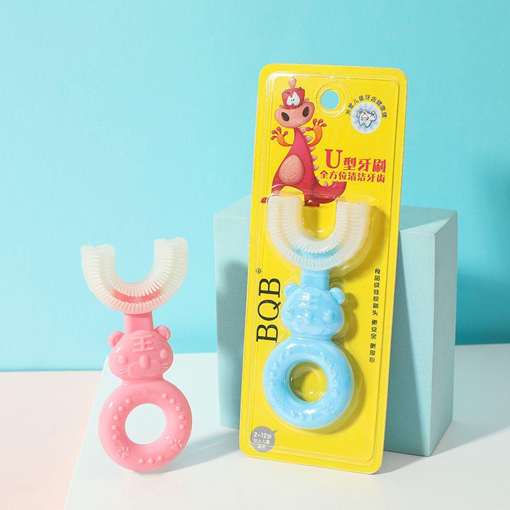 Bàn Chải Đánh Răng AUGUSTINA Bằng Silicon Hình Chữ U Cho Bé 2-12 Tuổi