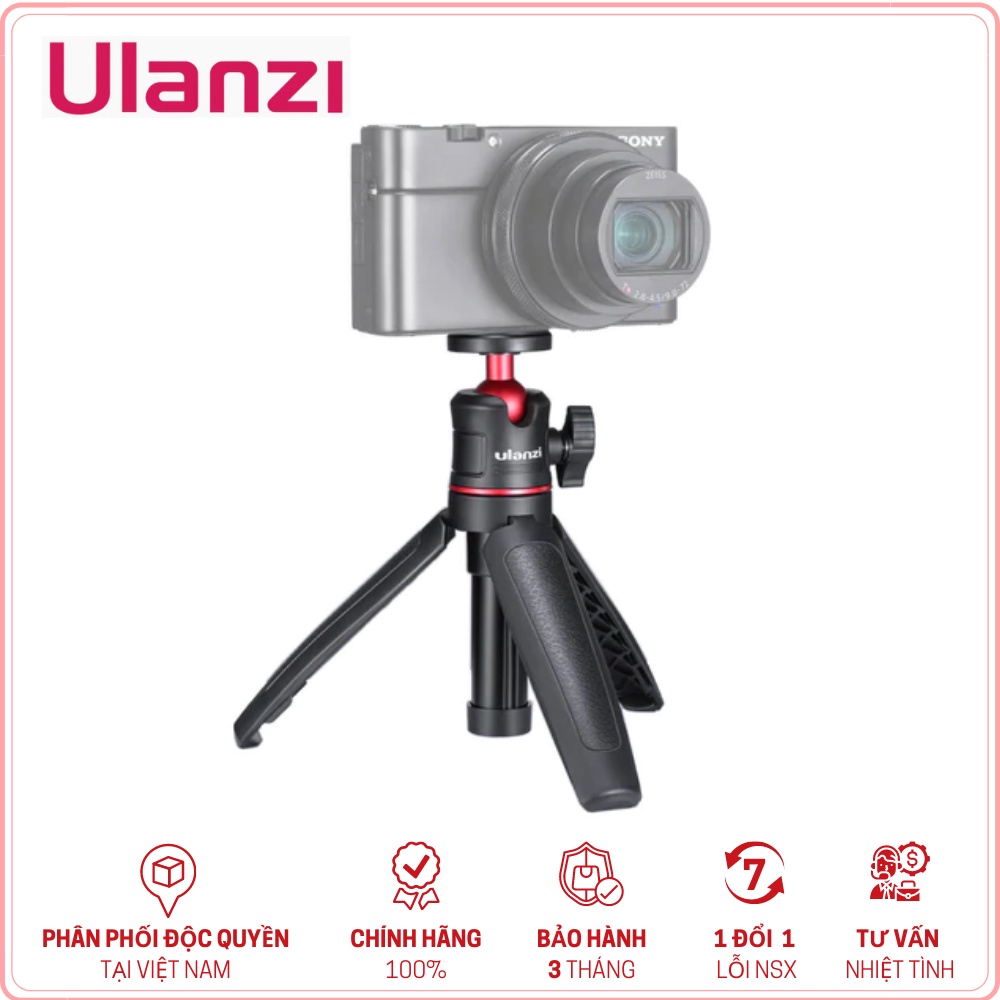 ULANZI MT-08 - HÀNG CHÍNH HÃNG - Chân Tripod dành cho Máy ảnh và Điện thoại (Không gồm ngàm kẹp điện thoại)