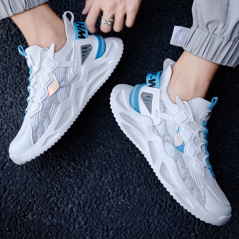 Giày Thể Thao Nam MWC Sneaker Vải Đế Cao Thoáng Khí Phong Cách Trẻ Trung NATT - 5353