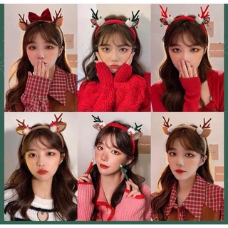 Băng đô cài tóc sừng tuần lộc, ông già noel, bờm noel