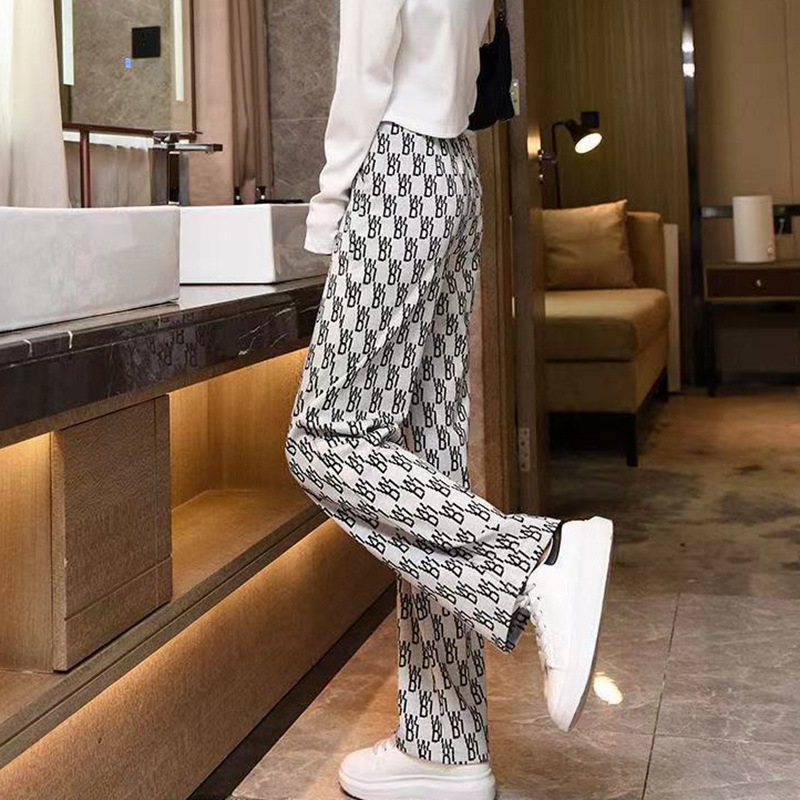 [Mã FAMAYWA giảm 10K đơn 50K] Korean High Waisted Straight Pants Elastic Waist Fashion Wild Wide-leg Pants | BigBuy360 - bigbuy360.vn