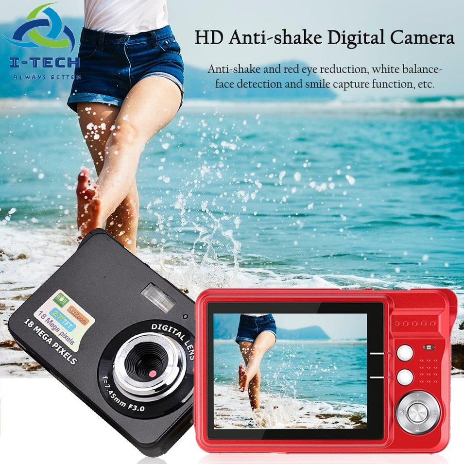 Máy Ảnh Kĩ Thuật Số Chống Rung Màn Hình Lcd Tft 18mp 720p 8x Zoom Hd 2.7 Inch