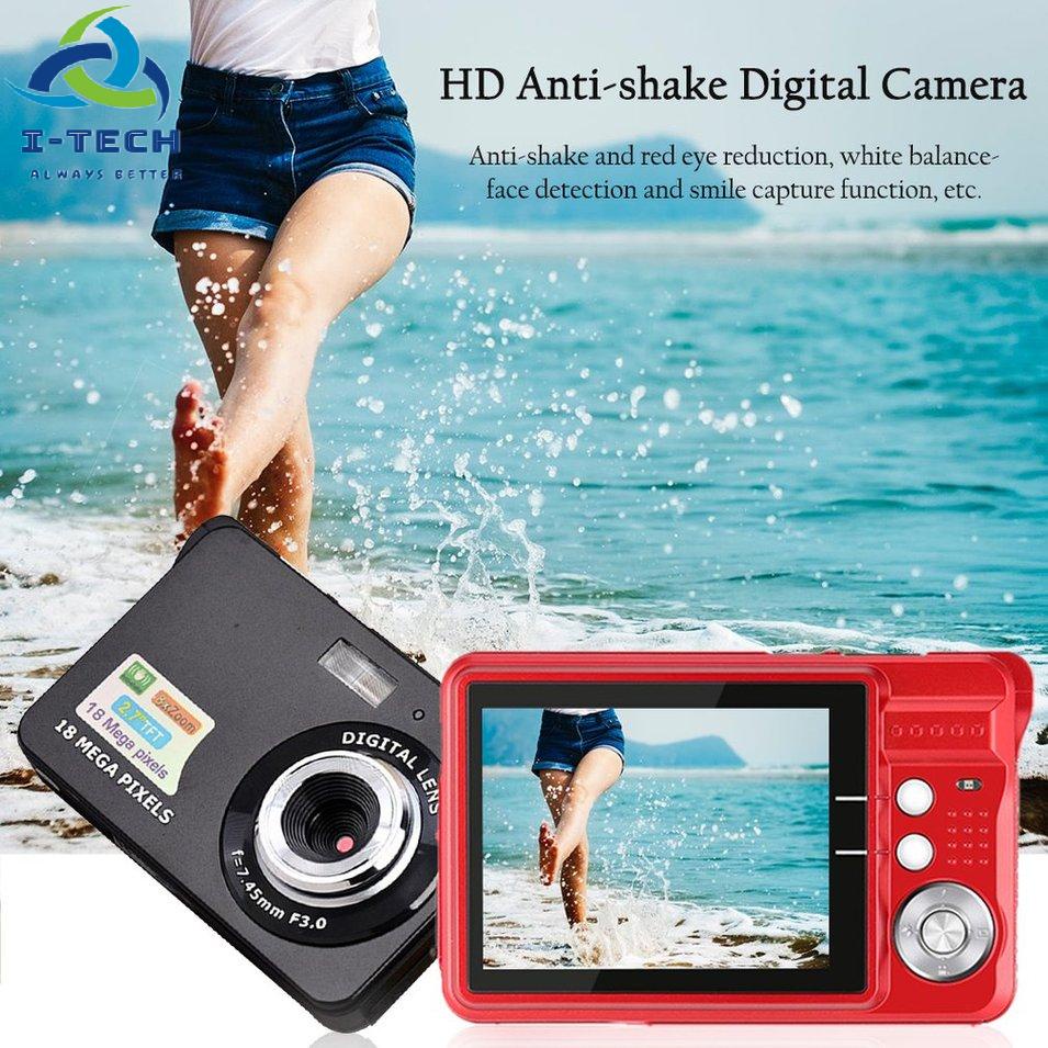 Máy Ảnh Kĩ Thuật Số Chống Rung Màn Hình Lcd Tft 18mp 720p 8x Zoom Hd 2.7 Inch | BigBuy360 - bigbuy360.vn