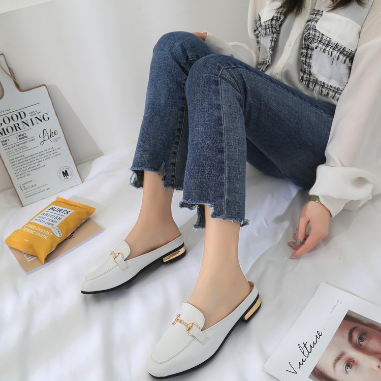 Giày mules mũi vuông thời trang cho nữ