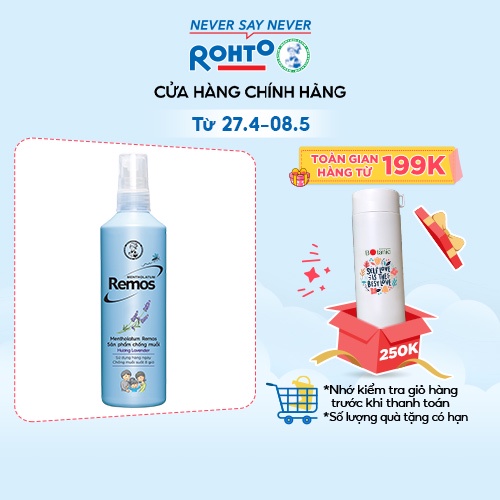 Dung dịch chống muỗi Rohto Metholatum Remos Hương Lavender 150ml