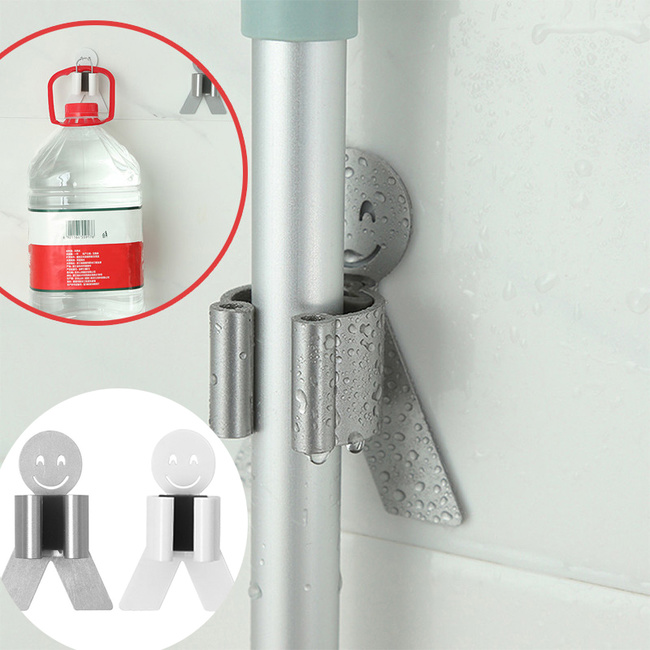 Móc treo chổi lau nhà không để lại dấu vết tiện dụng cho gia đình