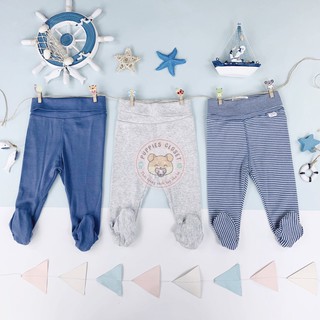 Sét 3 quần liền tất màu xanh HM