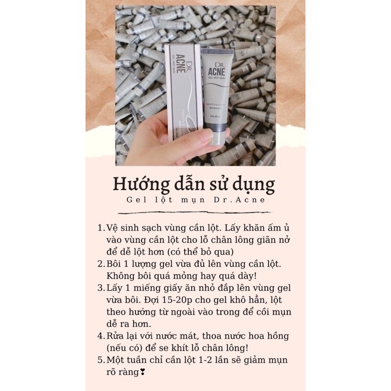 Gel Lột Mụn cám, Gel hút mụn Đầu Đen, loại bỏ bã nhờn Dr.Ance [CHÍNH HÃNG] | BigBuy360 - bigbuy360.vn