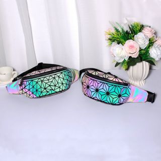 💥RẺ VÔ ĐỊCH💥 Túi bao tử đeo hông / đeo chéo họa tiết 3D polygon phản quang hot hit sành điệu