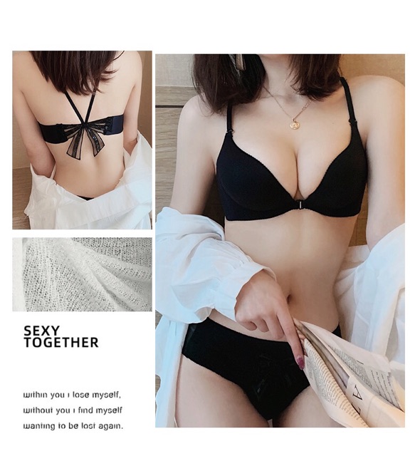Bộ Đồ Lót Su Cài Trước Nơ Lưng Điệu Đà Mới Hot Hot 819