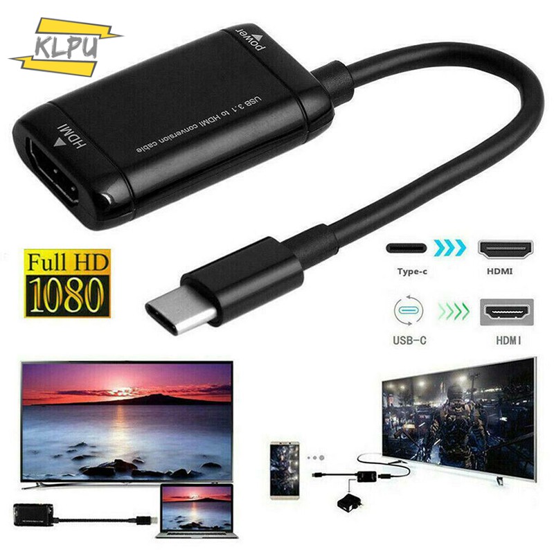 Cáp Chuyển Đổi Klpu Type-C Hdmi Usb3.1 Mhl Cho Điện Thoại Android / Máy Tính Bảng