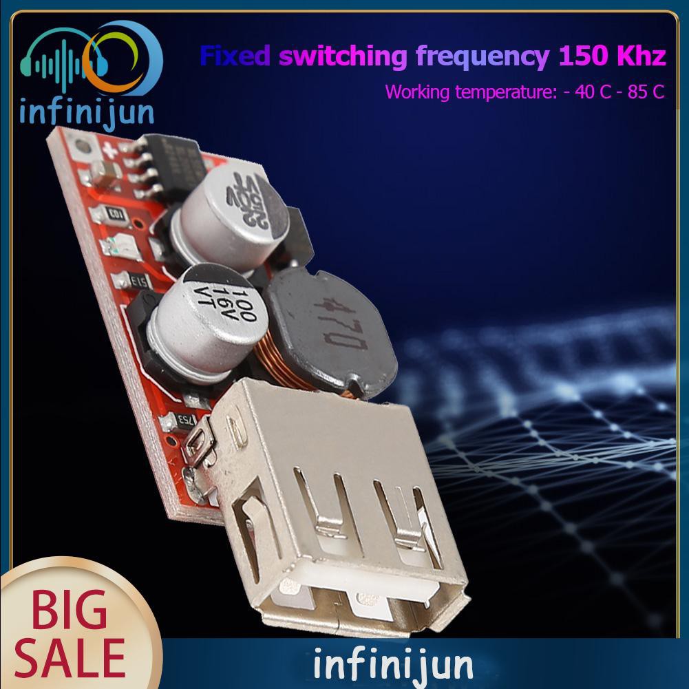 Mô Đun Hạ Áp Dc-Dc 9v/12v/24v Sang 5v Usb