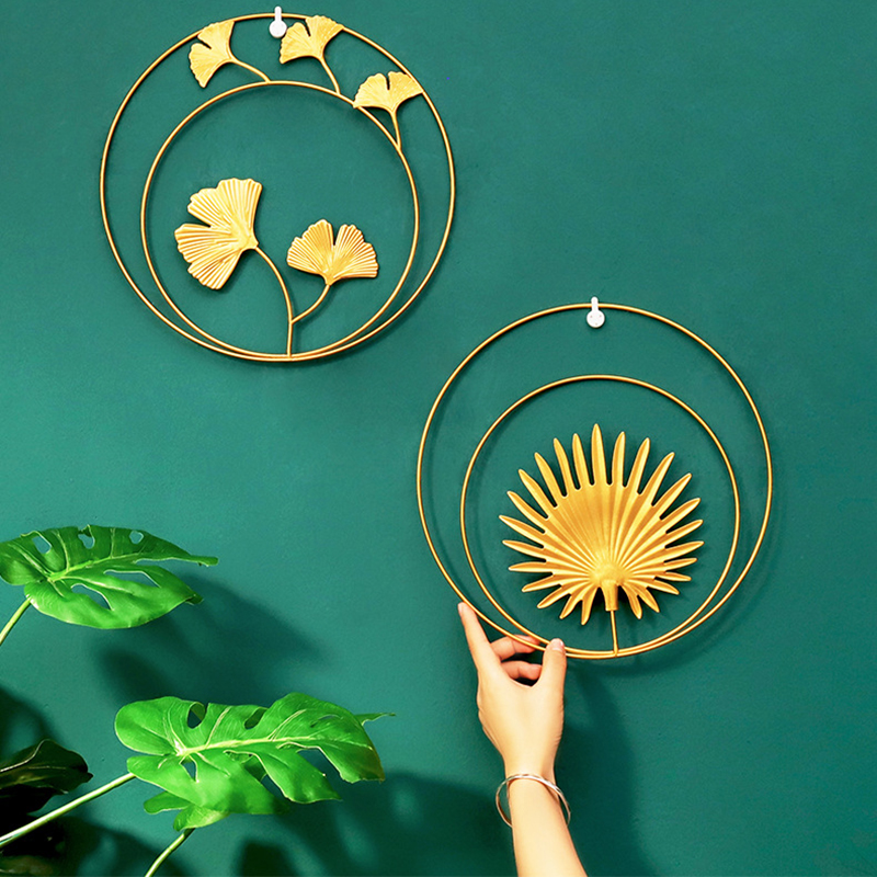 Lá Ginkgo Bằng Sắt Phong Cách Bắc Âu Trang Trí Nội Thất