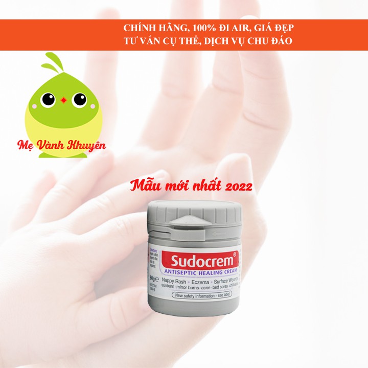 Kem bôi hăm chàm Sudocrem Antiseptic Healing Cream, UK (60g)