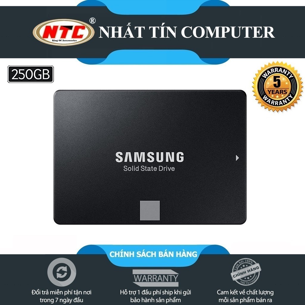 Ổ cứng SSD Samsung 860 Evo 250GB 2.5-Inch SATA III - box Hoa (Đen)