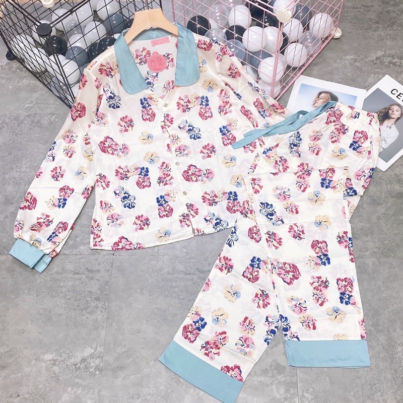 Đồ bộ pijama TNQD hoa lụa Latin | BigBuy360 - bigbuy360.vn