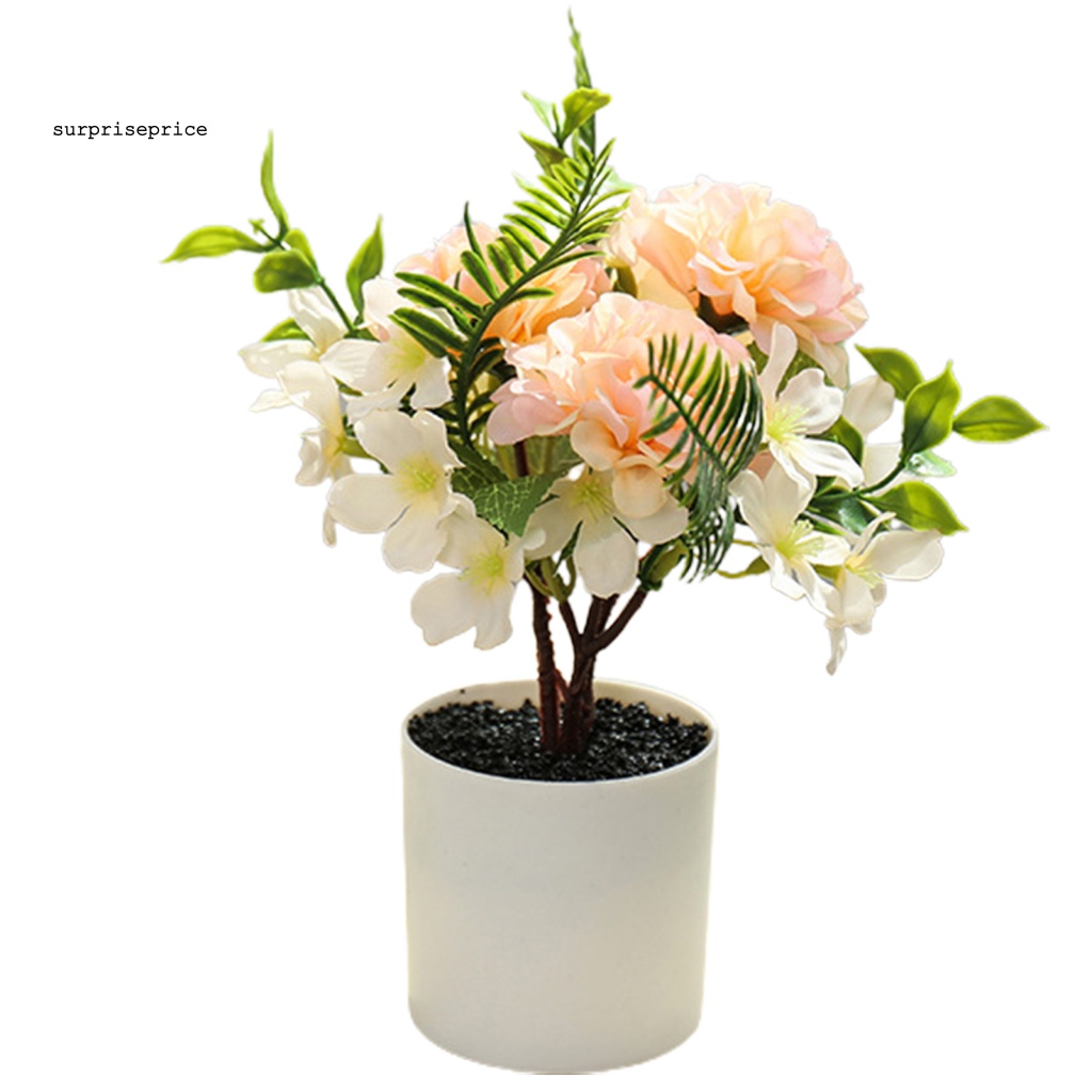 1 Bộ Chậu Hoa Bonsai Giả Dùng Trang Trí