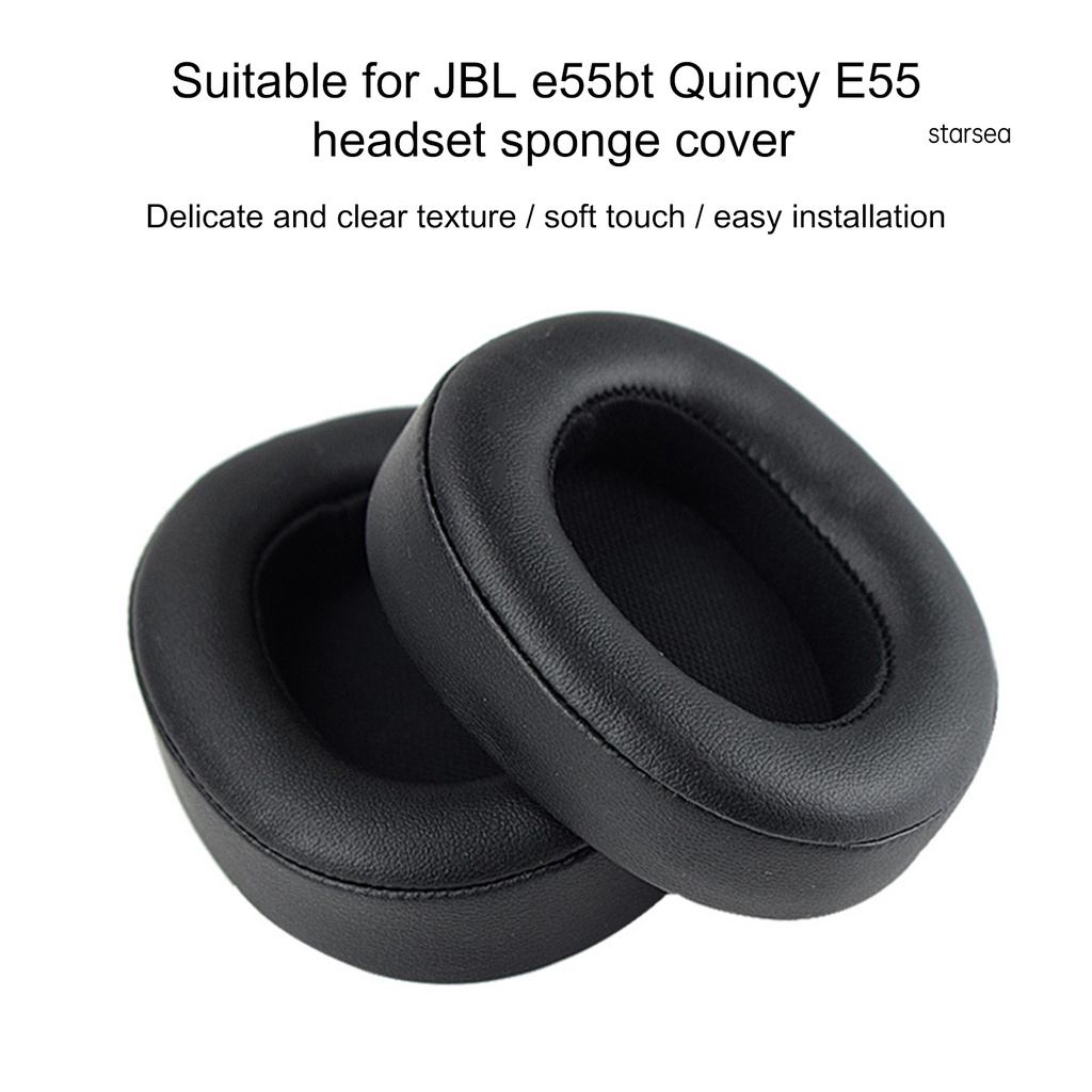 STSE_1 Pair Earmuffs Headphone Sponge Covers Protective Cases for JBL E55BT Quincy