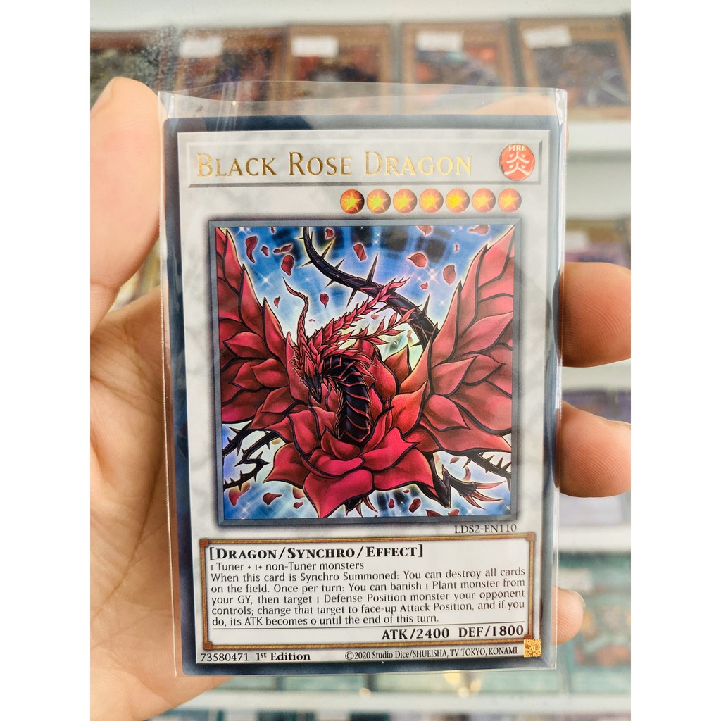 Thẻ Bài YugiOh! Mã LDS2-EN110 - Black Rose Dragon - Ultra Rare - 1st Edition