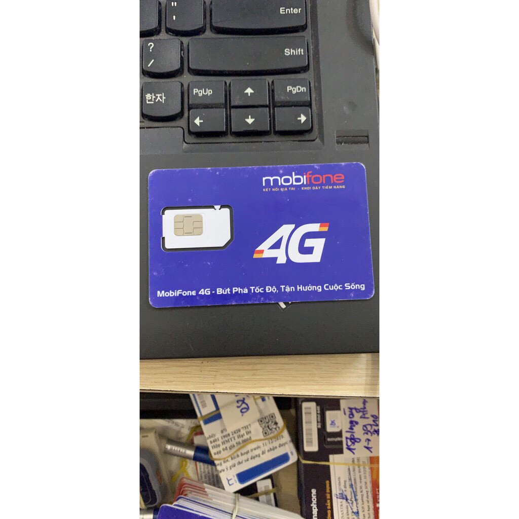 Sim trắng 4G Mobifone loại tương thích với ios14 tư thay tại nhà  (sẵn hàng)