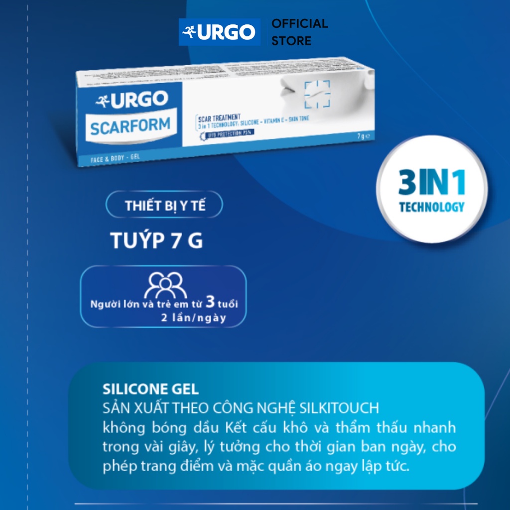 Gel làm mờ sẹo Urgo Scarform