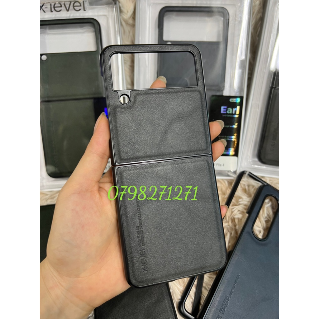 CHÍNH HÃNG (X-Level) Ốp lưng da cao cấp samsung ZFOLD5, ZFLIP5 ZFLIP5 5G Z FOLD FLIP 5