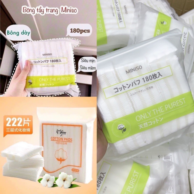 BÁN SỈ COMBO 2 BỊCH BÔNG TẨY TRANG CHO NỮ