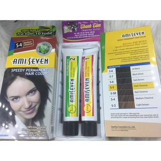 Thuốc nhuộm tóc phủ bạc Ami Seven 60g x2