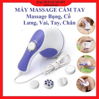 Máy massage cầm tay 5 đầu, Máy massage toàn thân Relax matxa bụng, lưng, cổ, tay, chân, vai - Đánh tan mỡ bụng