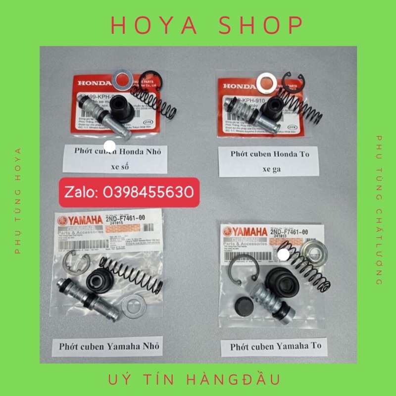 Pittong phanh dầu, phốt cupen các dòng xe Honda, Yamaha