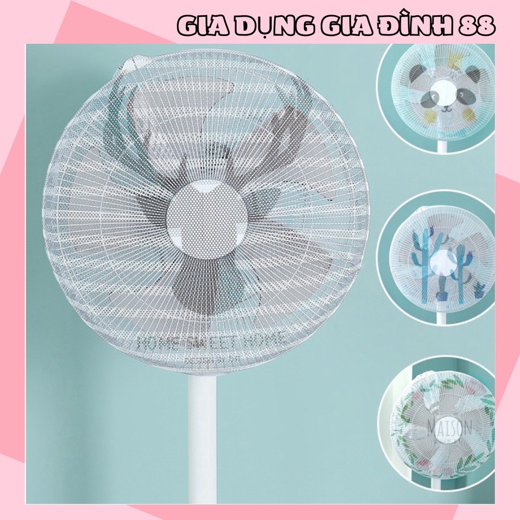 Lưới Vải Bọc Lồng Quạt Máy Có Dây Rút ❌Đường Kính 50-55 Cm❌ An Toàn Cho Bé 88193 Gia Dụng Gia Đình