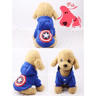 Áo thu đông cho chó mèo siêu đẹp hình các nhân vật hoạt hình (loại có mũ)