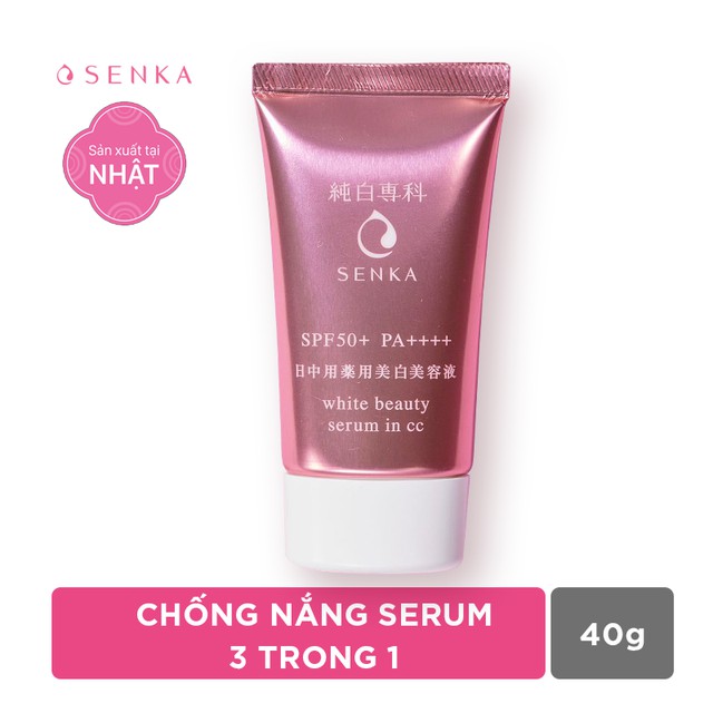 Chống nắng serum 3 trong 1 Senka White Beauty CC 40g