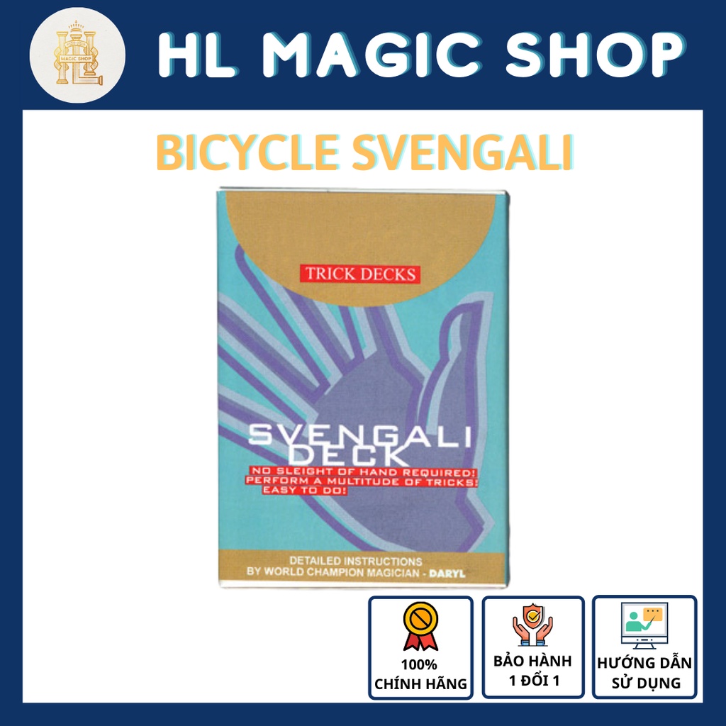 Bài ảo thuật, Bài ma quỷ - Bicycle Svengali Deck ( Bài + Hướng dẫn sử dụng ) - Hàng chính Hãng