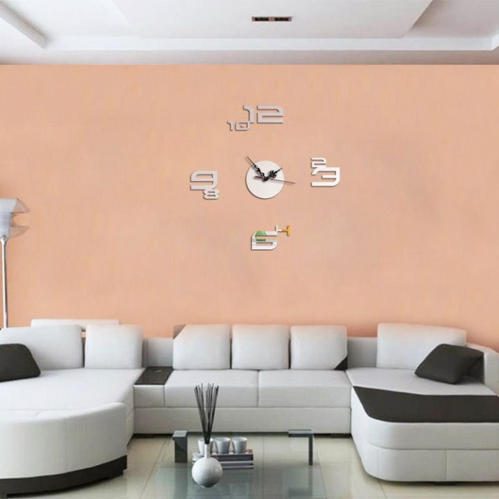 Đồng hồ dán tường nghệ thuật DIY - Số Cặp