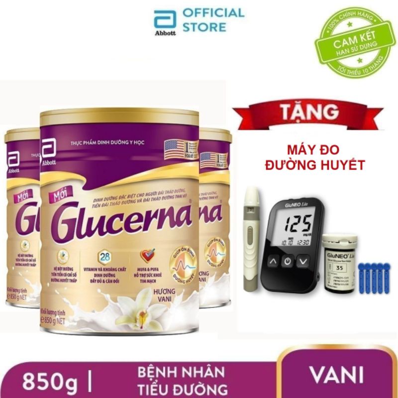 {HKM} Máy đo đường huyết quà tặng Glucerna