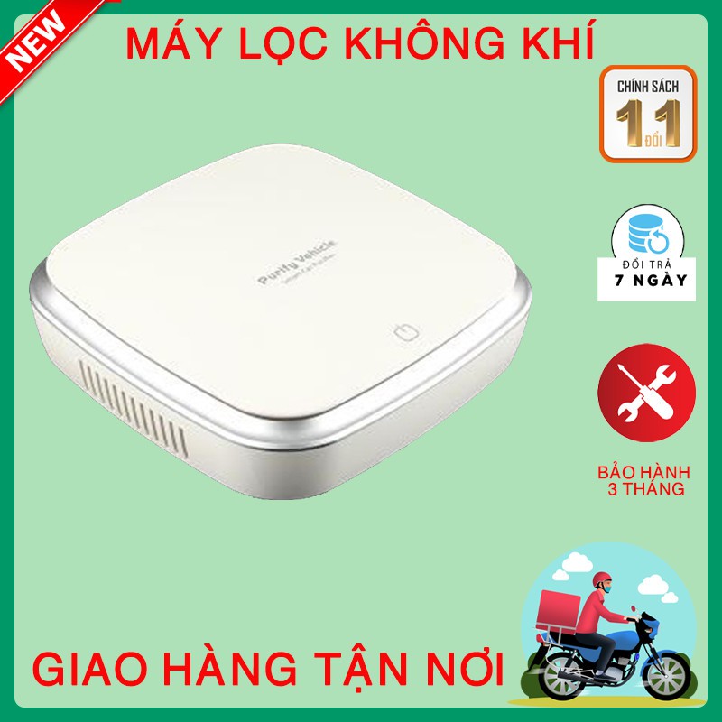 Máy Lọc Không Khí, Máy Lọc Không Khí Ô Tô - Chống Say Xe, Lọc Bỏ khói Và Bụi Mịn PM2.5, Tạo Ion Khử Mùi Hôi