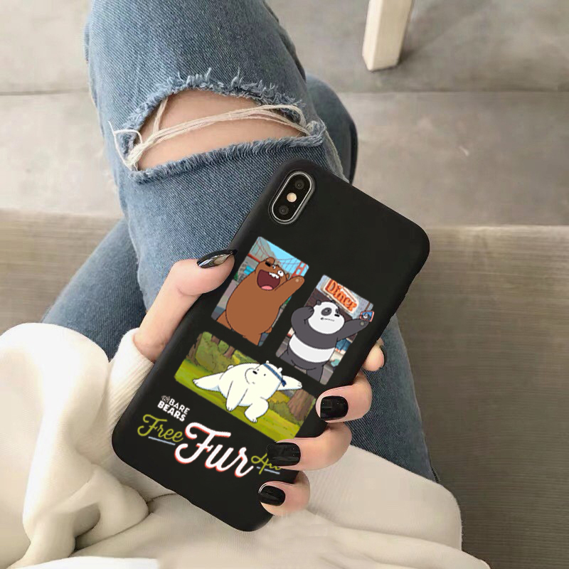 We bare bears Case Xiaomi redmi note7 note7pro note8 8pro note9s k20 k30pro phone case note4 4x 5a 5pro 6 casing redmi 4a 4x 5a 6 6a 8 8a Silicone cute cartoon