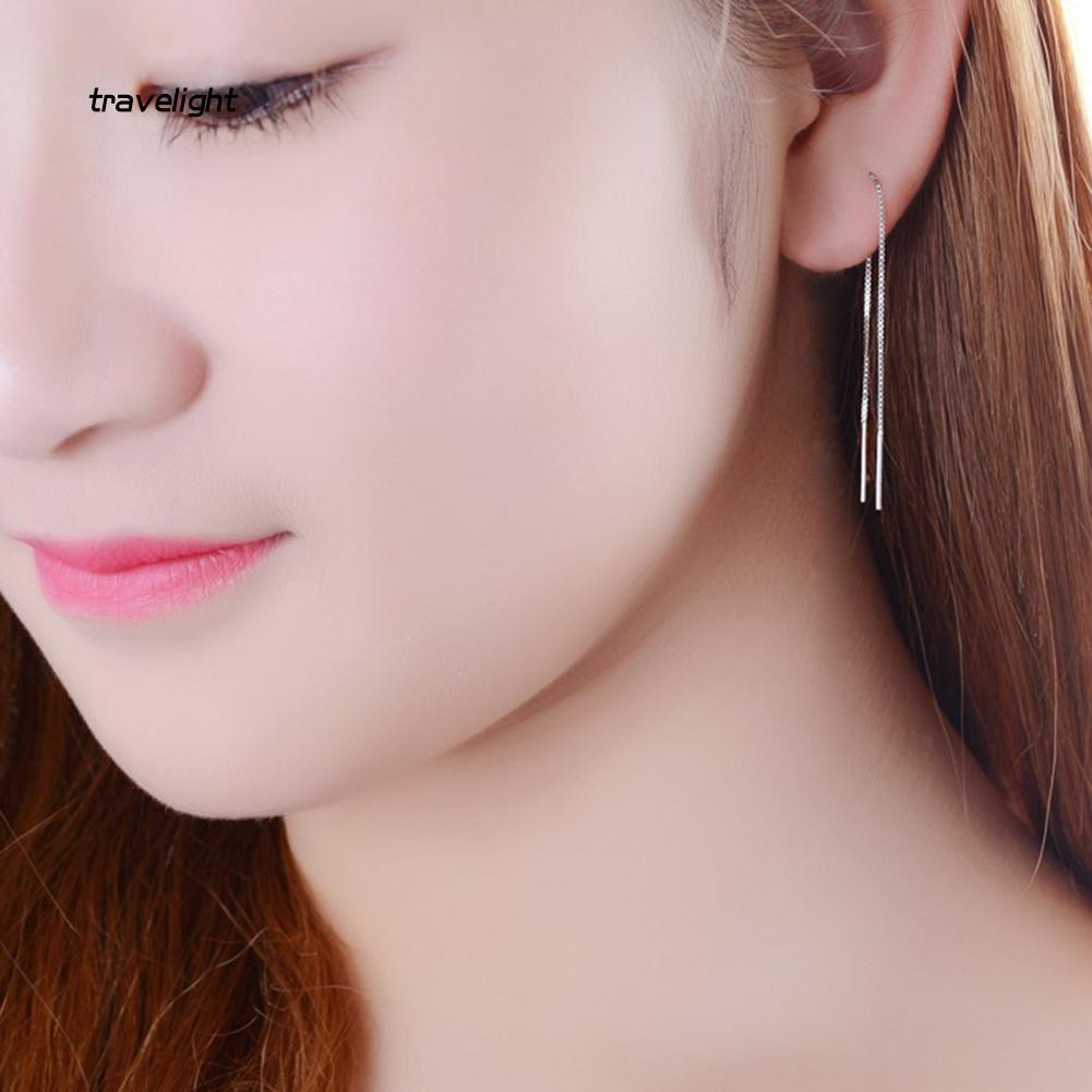 1 Khuyên Tai Dây Xích Dáng Dài Thời Trang Cho Nữ