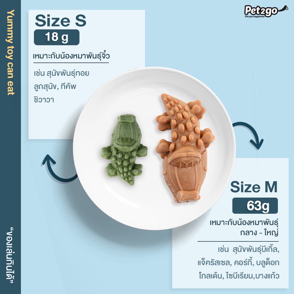 Crocgy Pet2go 🐶 FREE SHIP 🐶 Xương Gặm Cá Xấu Sạch Răng 18-63g