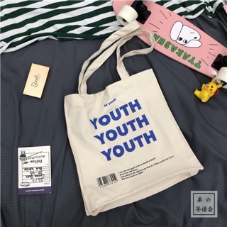Túi vải Tote youth youth youth_ Hàng sẵn
