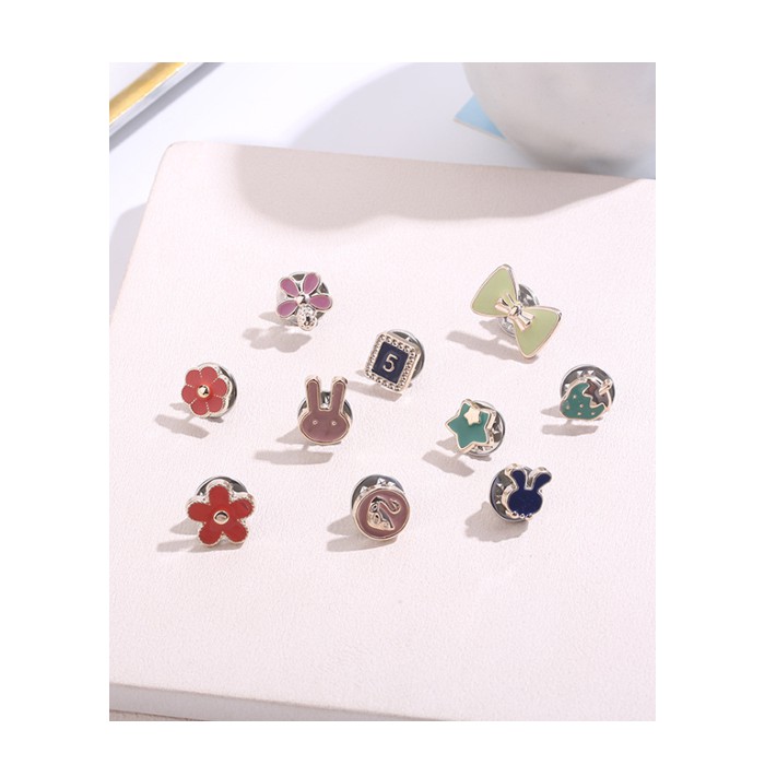 Sét 10 cái ghim khuy áo mẫu mới GC110