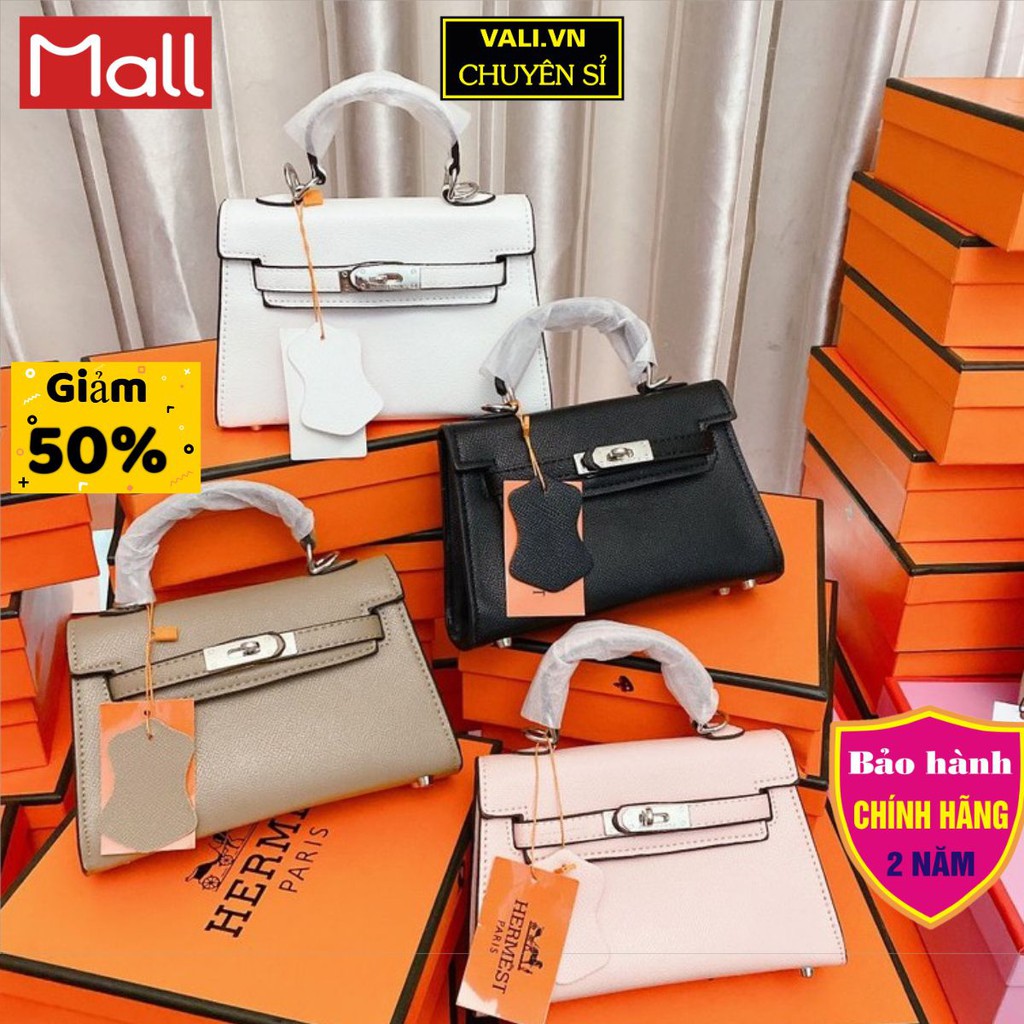 Túi Xách Nữ hm kelly size 20 da gạo cao cấp ảnh+clip thật