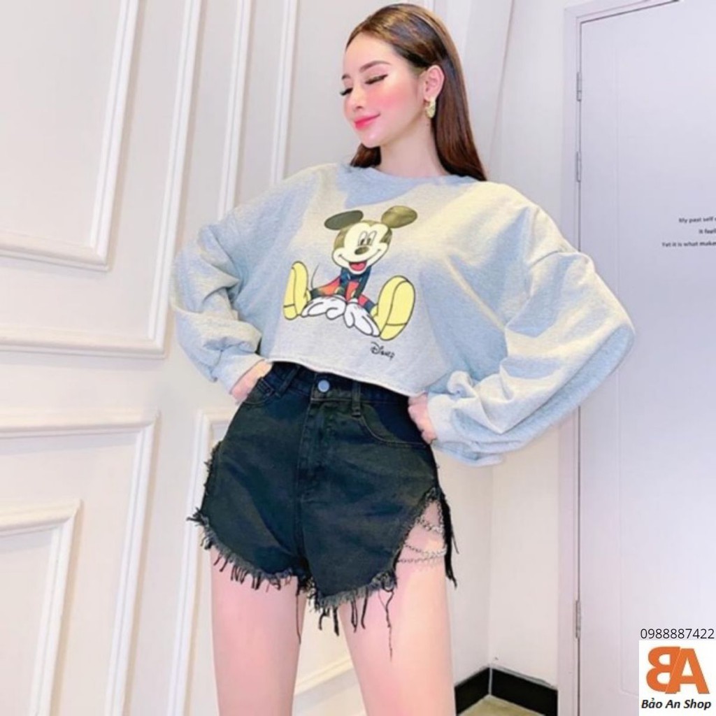 Áo thun nữ from rỗng tay dài (Video)