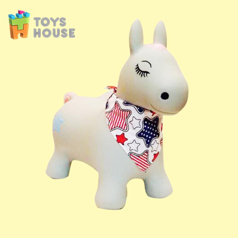 FREE SHIP !!! Thú nhún cho bé Toys House mẫu Lừa Xám PA366