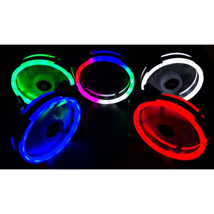 Fan case PC-Led RGB-12cm-3pin-Kèm ốc - 30 NGÀY ĐỔI TRẢ MIỄN PHÍ